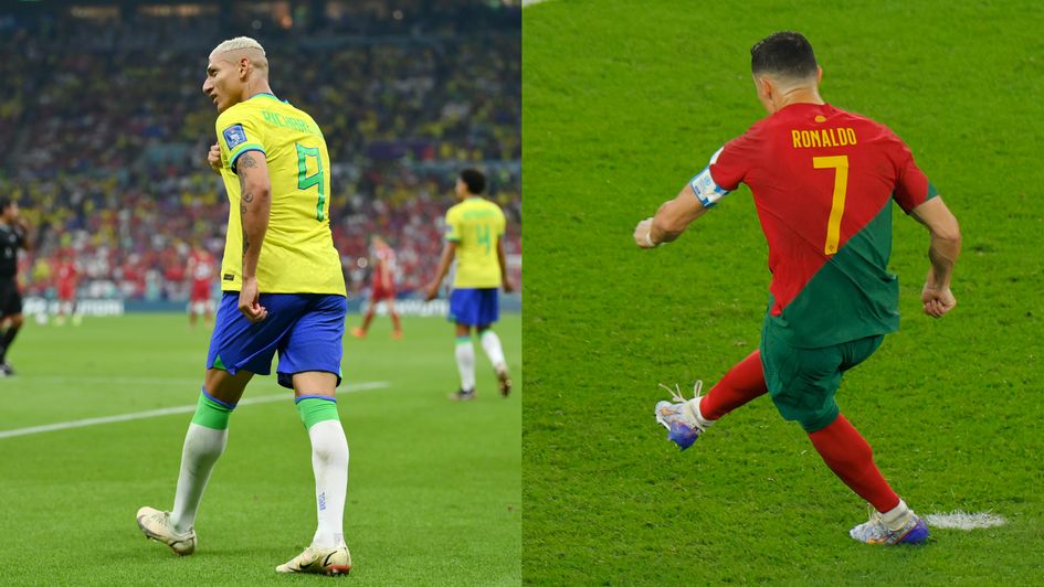 Richarlison (left) and Ronaldo (right) both scored on Thursday