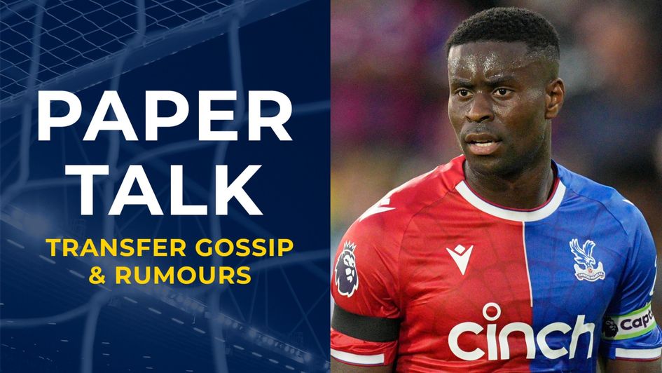 Paper Talk graphic with Crystal Palace defender Marc Guehi