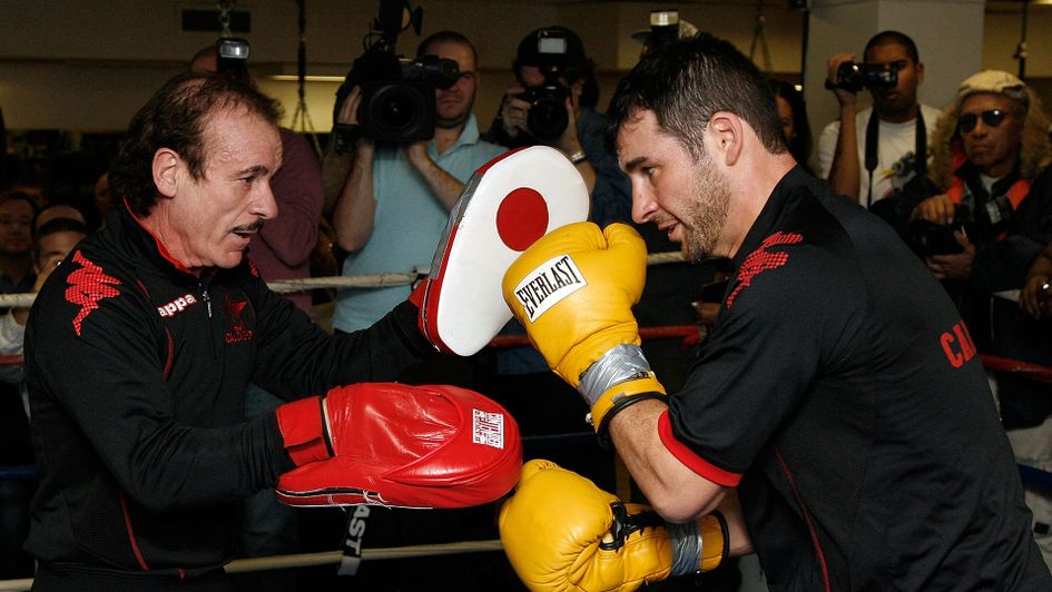 Enzo Calzaghe and son, Joe