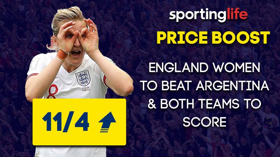 The Sporting Life Price Boost is focused on England Women