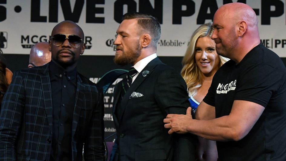 Floyd Mayweather, Conor McGregor & UFC president Dana White