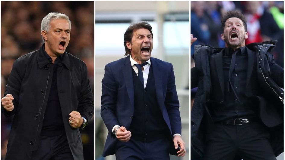 Jose Mourinho, Antonio Conte and Diego Simeone