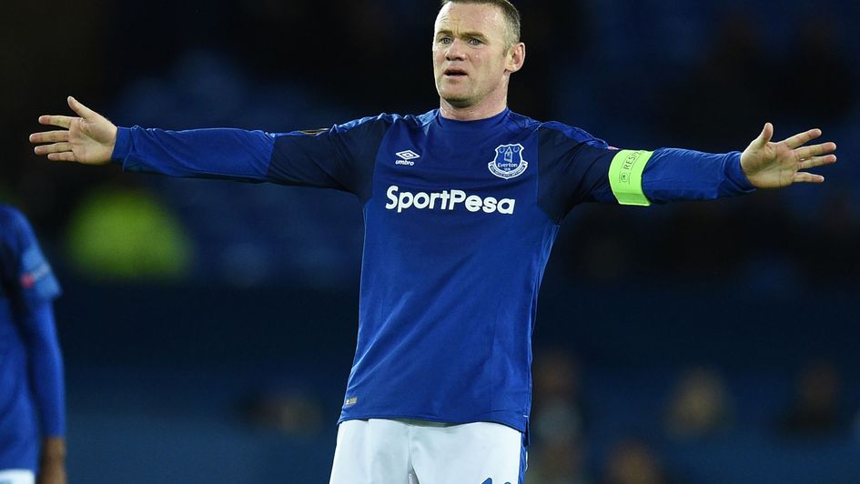 Wayne Rooney shows his frustration