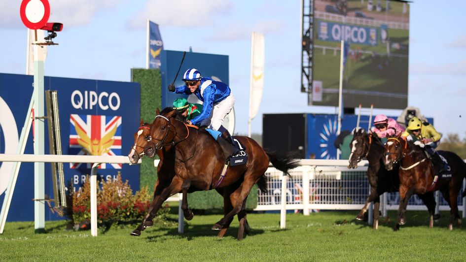 Anmaat wins a dramatic Champion Stakes