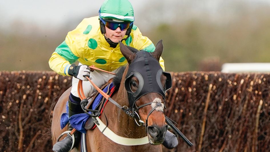 Freddie Gingell riding West Approach clear the last to win at Wincanton