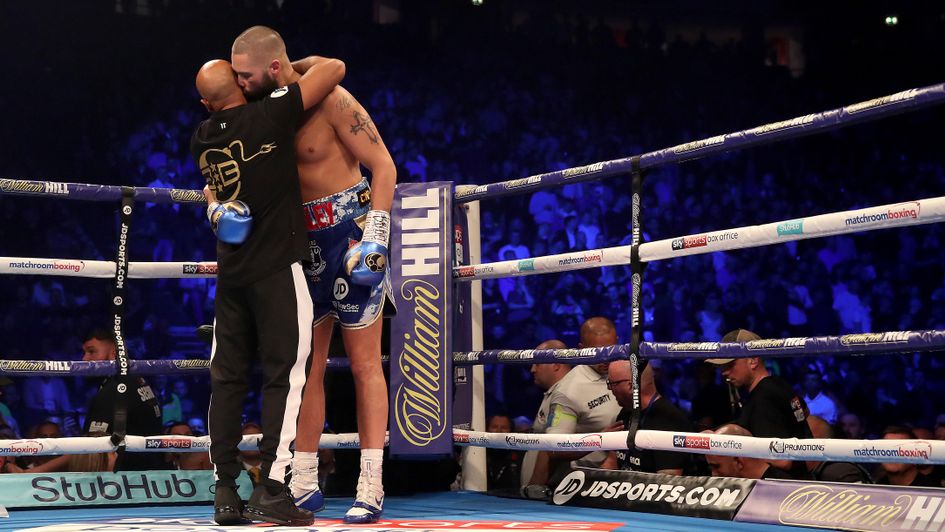 Tony Bellew with his trainer Dave Coldwell