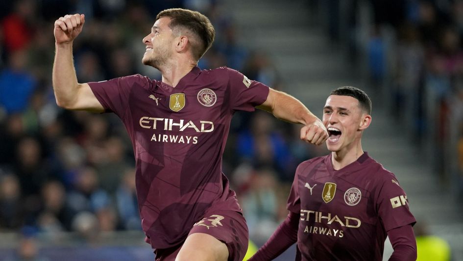 James McAtee celebrates with Phil Foden