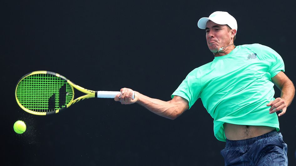 Ernesto Escobedo: Pictured in qualifying at the 2019 Australian Open