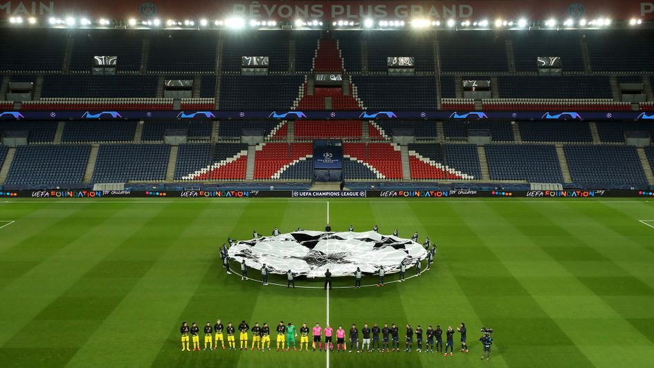 Borussia Dortmund and PSG played behind closed doors