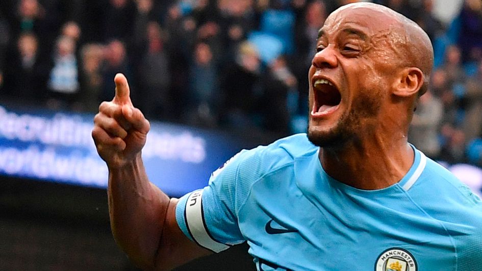 Vincent Kompany celebrates