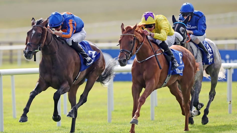 Sea Of Class reels in Forever Together to win the Irish Oaks