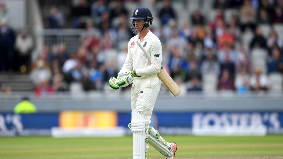 Keaton Jennings trudges off having made just 18