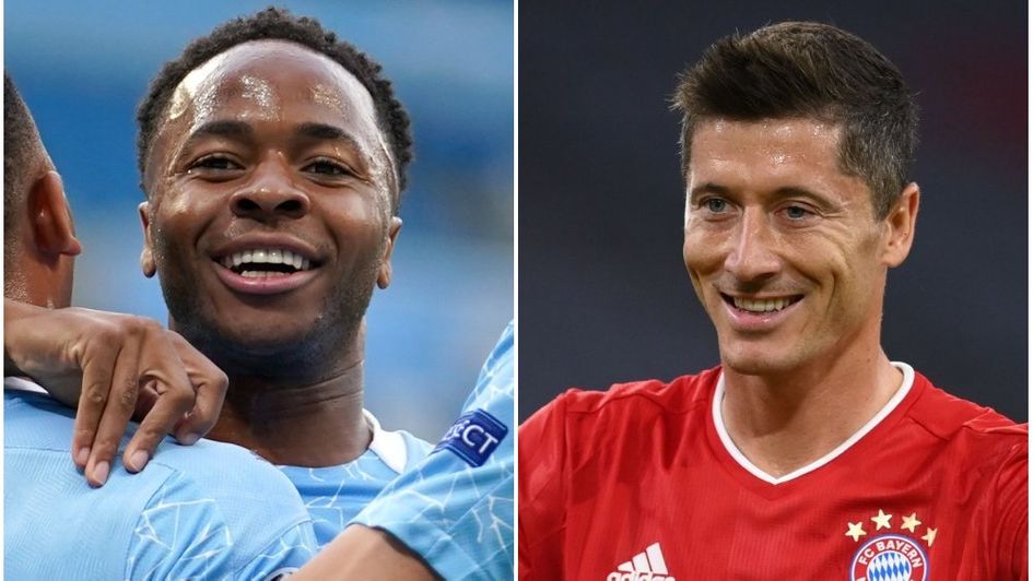 Manchester City's Raheem Sterling and Bayern Munich's Robert Lewandowski have been their sides key men this season