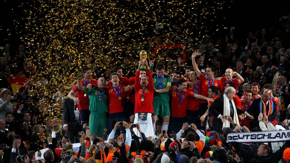 Sergio Ramos: Spain defender lifts the World Cup in 2010