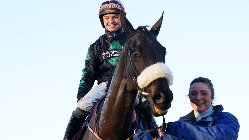 Sean Bowen all smiles on Strong Leader