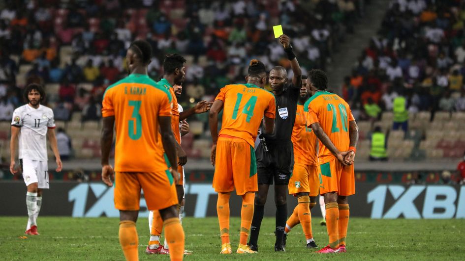 Referee Jean-Jacques Ndala Ngambo dished out seven cards in two AFCON 2021 games