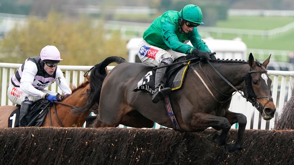 Wholestone and Daryl Jacob clear the last at Cheltenham