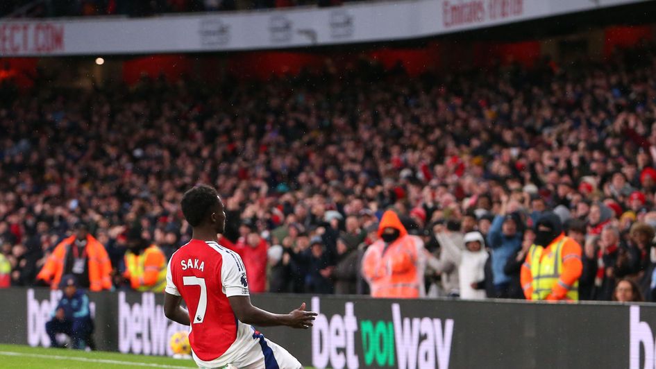 Bukayo Saka soaks up the applause