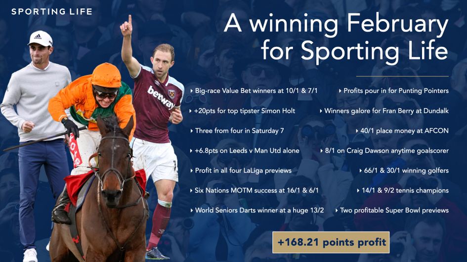 Sporting Life's tipping team enjoyed a fabulous February