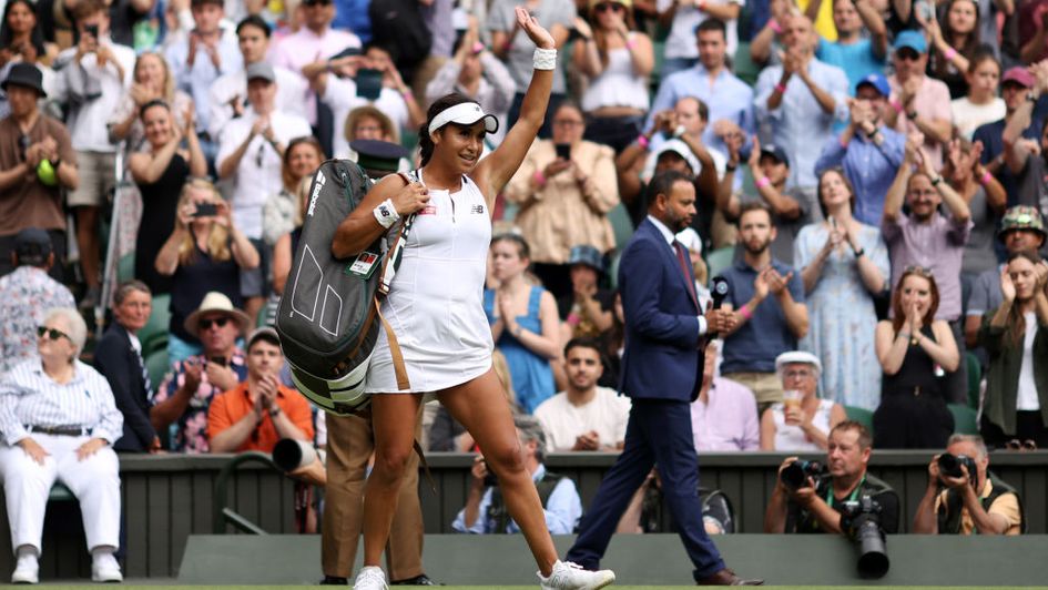 Heather Watson bows out at Wimbledon