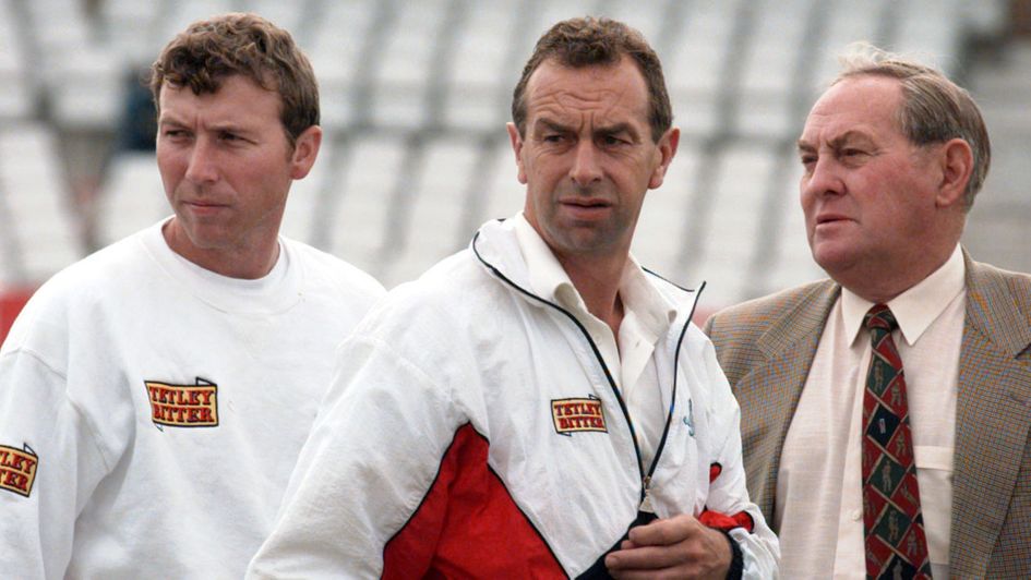 Ray Illingworth (right), in his days as England's Chairman of Selectors, with captain Michael Atherton and coach David Lloyd (centre)