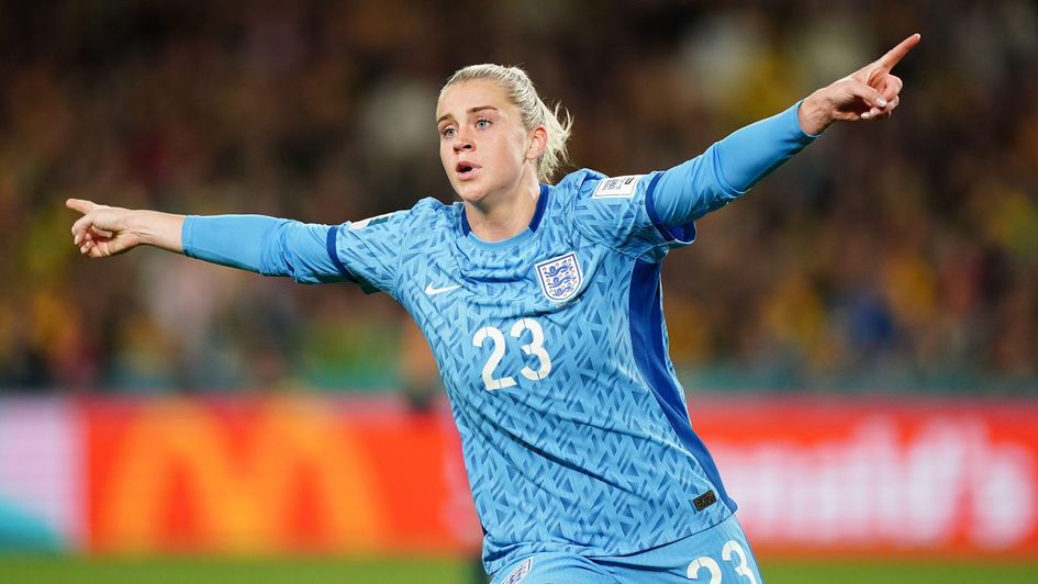 England's Alessia Russo celebrates