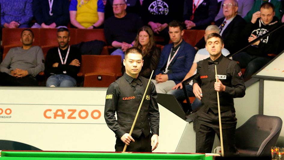 Pang Junxu has played Ronnie O'Sullivan at the Crucible