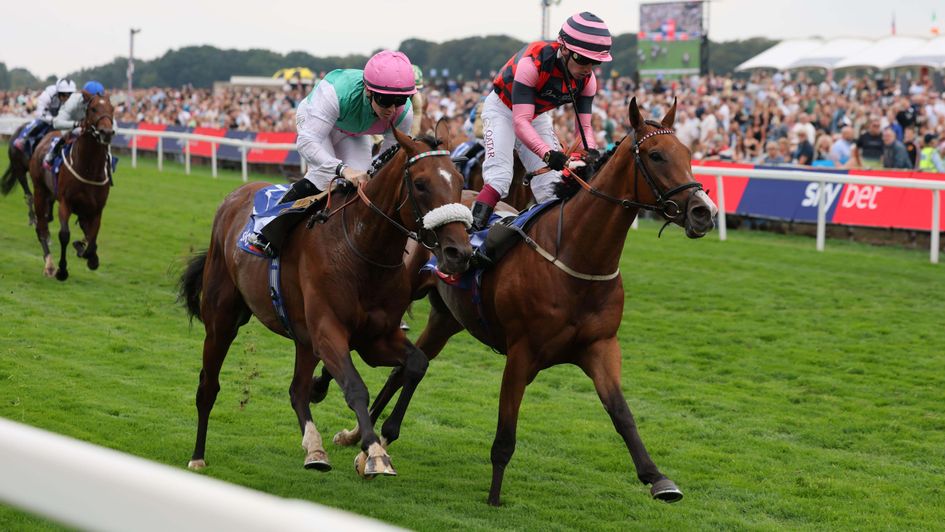 Tarriance (left) wins the Melrose