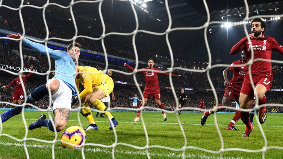 John Stones cleared the ball off the line in the first half