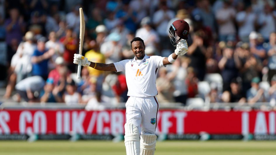 Kavem Hodge soaks up the applause at Trent Bridge