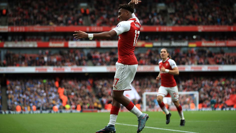 Alex Iwobi celebrates