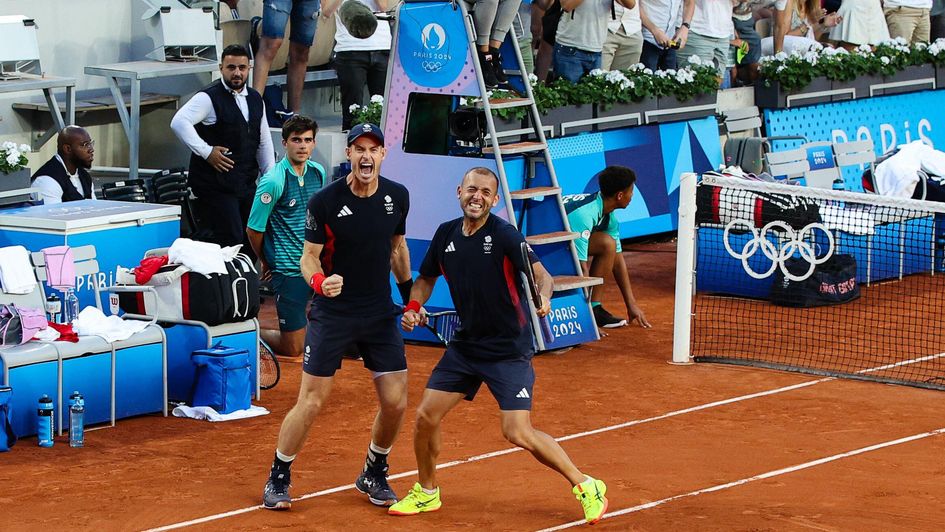 Jubilation for Andy Murray and Dan Evans