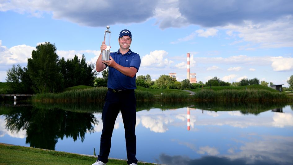 Marc Warren celebrates