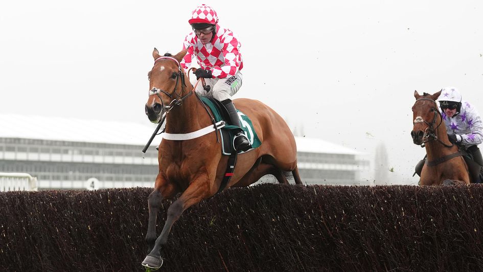 Jango Baie and Nico de Boinville on the way to winning at Cheltenham