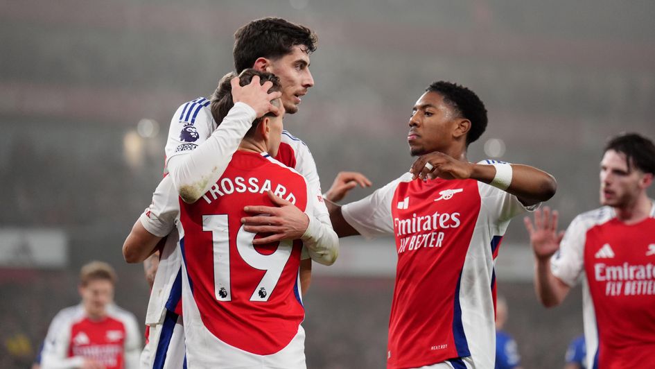 Celebrations after Kai Havertz scores Arsenal's winner