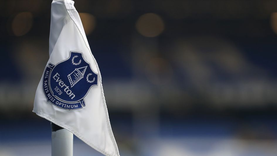 A corner flag at Goodison Park