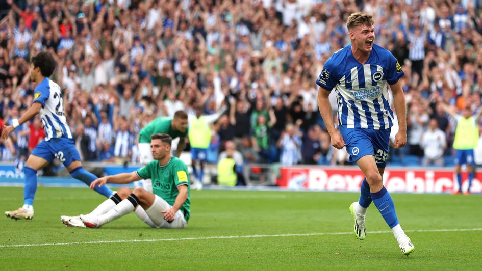 Evan Ferguson scored a hat-trick against Newcastle