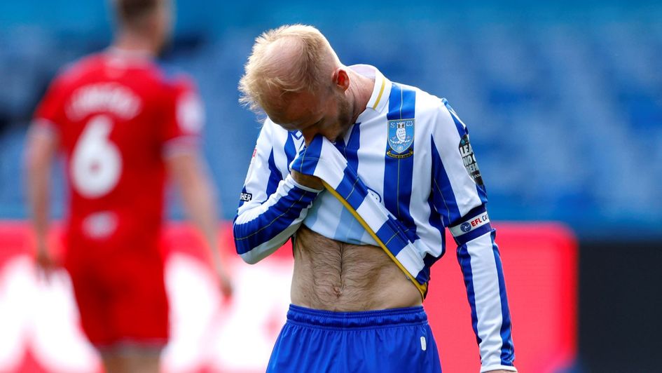 Sheffield Wednesday's Barry Bannan looks dejected