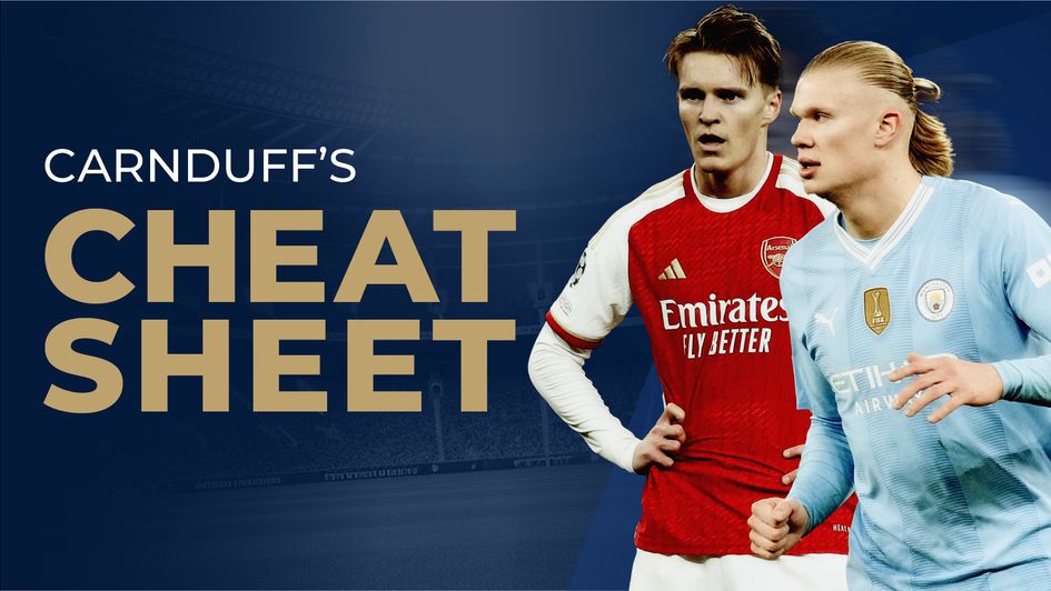 Cheat Sheet - Manchester City vs Arsenal