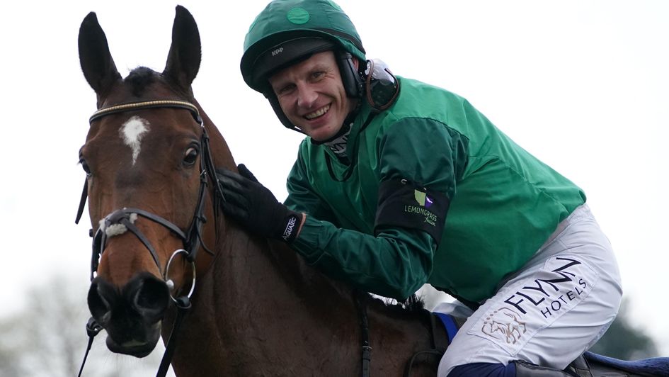 Paul Townend and Blue Lord after winning at Punchestown