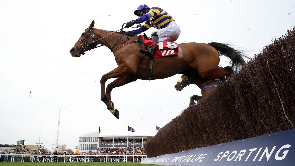Corach Rambler on his way to victory at the 2023 Cheltenham Festival