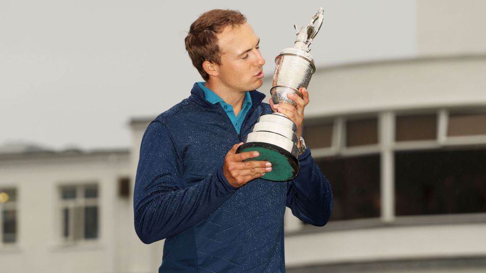Jordan Spieth with the coveted Claret Jug