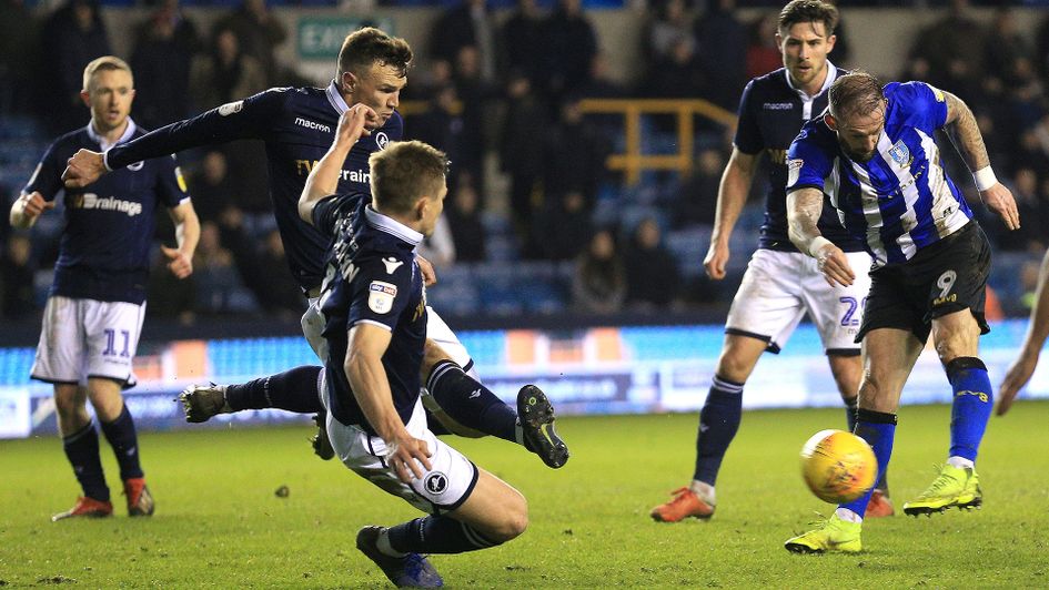 Steven Fletcher looks to find the net against Millwall