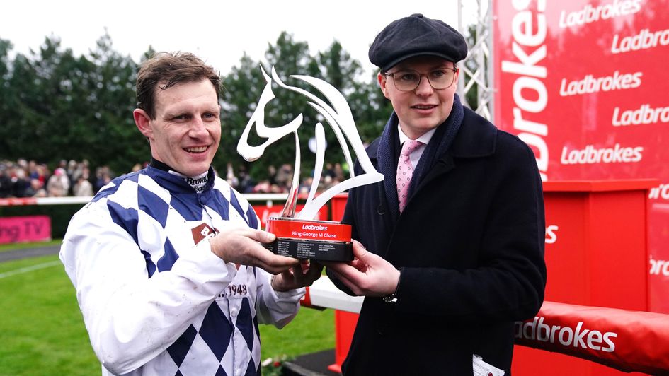 Paul Townend and Joseph O'Brien with the trophy