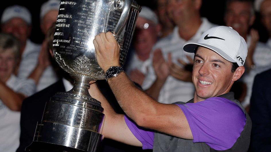 Rory McIlroy after winning the 2014 PGA - his last major victory