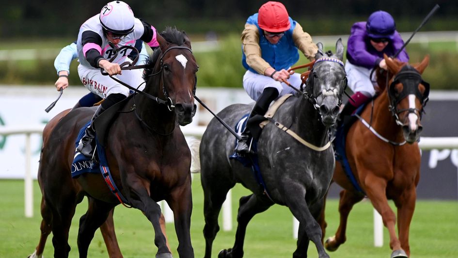 Porta Fortuna wins the Matron Stakes