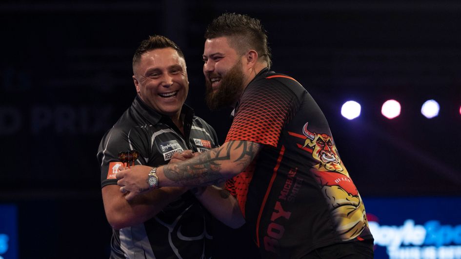 Gerwyn Price and Michael Smith (Picture: Lawrence Lustig/PDC)