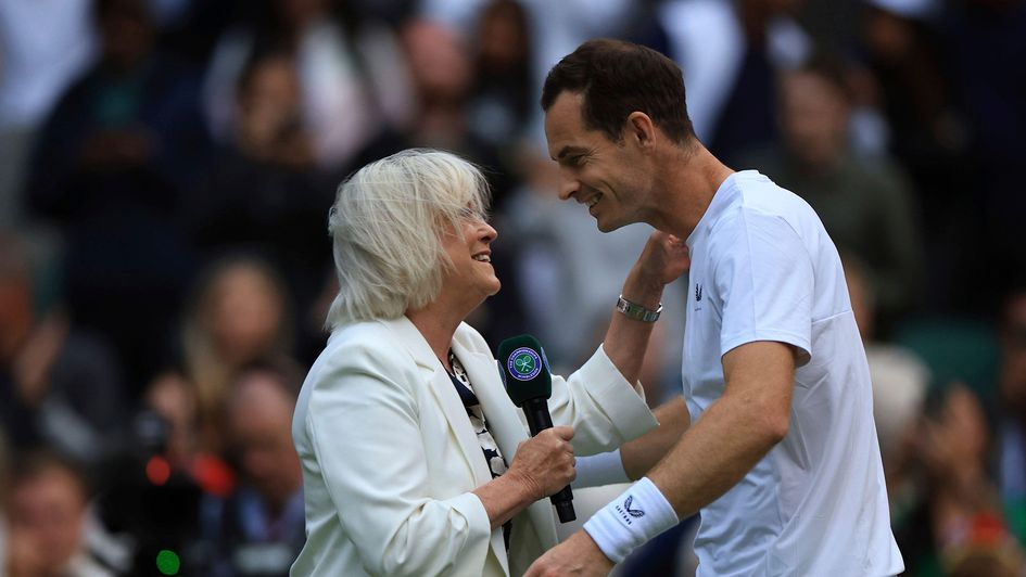 Sue Barker and Sir Andy Murray