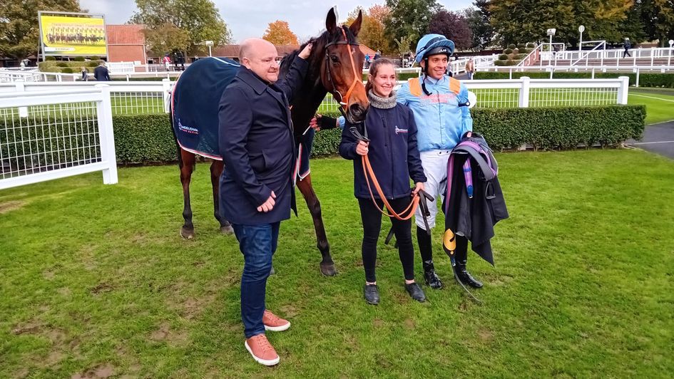 Ziggy's Phoenix after winning at Newmarket