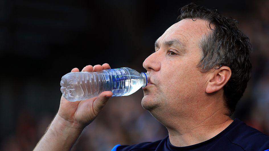 Micky Mellon watches his Tranmere side in action